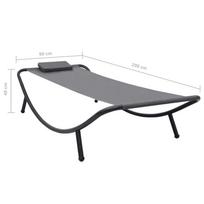 Gultas VLX Garden Bed 48082, pilkas