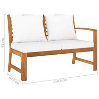 Suoliukas VLX Garden Bench 311836, rudas