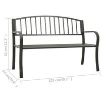 Suoliukas VLX Garden Bench 312037, pilkas