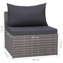 Lauko sofa VLX 44159, pilka