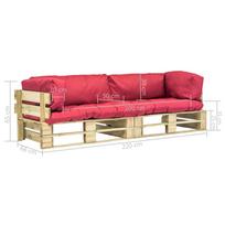 Lauko sofa VLX 275298, ruda