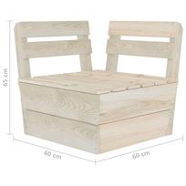 Lauko sofa VLX 3063708, ruda