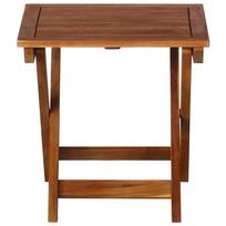 Gultas VLX Solid Acacia 46653, rudas, 184 cm x 55 cm x 64 cm