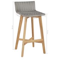 Lauko baldų komplektas VLX 5 Piece Outdoor Dining Set 44221