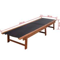 Lauko baldų komplektas VLX Sun Lounger 41746