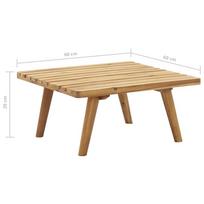Suoliukas VLX Garden Bench 46674, rudas/pilkas