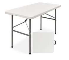 sulankstomas stalas 120 - Sulankstomas stalas, 122x61 cm, baltas - 3 nuotrauka
