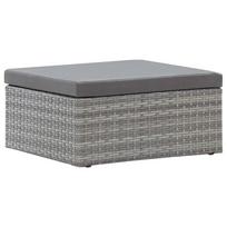 Gultas VLX Garden Lounge Bed 46158, pilkas, 200 cm x 60 cm x 124 cm