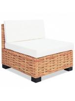 lauko baldai 4 vietu - Lauko baldų komplektas VLX 14-Pieces Sofa Set Natural Rattan, baltas/rudas, 4 vietų - 6 nuotrauka