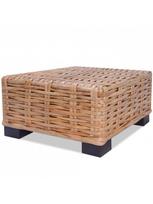 lauko baldai 4 vietu - Lauko baldų komplektas VLX 14-Pieces Sofa Set Natural Rattan, baltas/rudas, 4 vietų - 7 nuotrauka