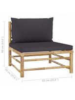 lauko baldai 4 - Lauko baldų komplektas VLX 5 Piece Garden Lounge Set 3058242, pilkas, 4 vietų - 10 nuotrauka