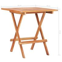 Lauko stalas VLX Bistro Table, rudas, 60 x 60 x 65 cm