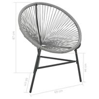 Pirkti Lauko kėdė VLX Poly Rattan 44481, pilka, 69 cm x 66 cm x 87 cm - Photo 1