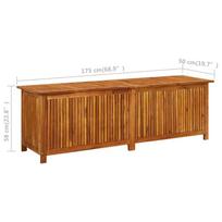 Sodo daiktadėžė VLX Acacia Wood 316499, 500 mm x 1750 mm x 580 mm