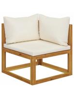 lauko baldu 12 vietu - Lauko baldų komplektas VLX Garden Lounge Set 3086943, kreminės spalvos/rudas, 8-10 vietų - 4 nuotrauka