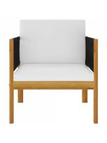 lauko baldai 4 vietu - Lauko baldų komplektas VLX Garden Lounge Set 3086927, kreminės spalvos/rudas, 3-4 vietų - 5 nuotrauka