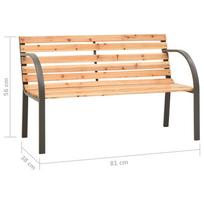 Suoliukas VLX Chinese Fir 317119, rudas, 38 cm x 81 cm x 56 cm