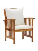 lauko baldu komplektas 6 vietu - Lauko baldų komplektas VLX Garden Lounge Set 3057977, kreminės spalvos/rudas, 6 vietų - 4 nuotrauka