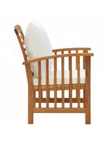 lauko baldu komplektas 6 vietu - Lauko baldų komplektas VLX Garden Lounge Set 3057977, kreminės spalvos/rudas, 6 vietų - 5 nuotrauka