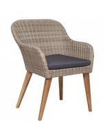lauko baldu 9 vietu - Lauko baldų komplektas VLX Dining 9 Piece Set, rudas/tamsiai pilka, 8 vietų - 5 nuotrauka