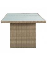 lauko baldu 9 vietu - Lauko baldų komplektas VLX Dining 9 Piece Set, rudas/tamsiai pilka, 8 vietų - 9 nuotrauka