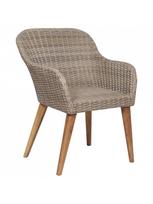 lauko baldai 7 vietos - Lauko baldų komplektas VLX Dining 7 Piece Set, rudas/tamsiai pilka, 6 vietų - 5 nuotrauka