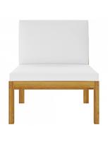 lauko baldai 7 vietos - Lauko baldų komplektas VLX Garden Lounge Set 3086954, kreminės spalvos/rudas, 6 vietų - 5 nuotrauka
