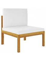 lauko baldai 7 vietos - Lauko baldų komplektas VLX Garden Lounge Set 3086954, kreminės spalvos/rudas, 6 vietų - 6 nuotrauka