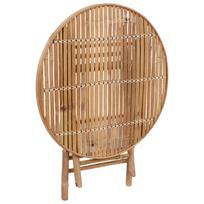 Lauko baldų komplektas VLX Folding Outdoor Dining Set 3063965, rudas/žalias, 4 vietų