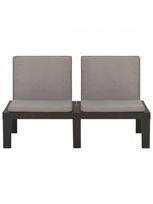 lauko baldai 4 vietu - Lauko baldų komplektas VLX 4 Piece Garden Lounge, pilkas, 1-4 vietų - 8 nuotrauka