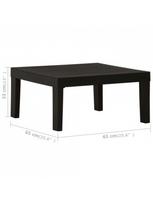 lauko baldai 4 vietu - Lauko baldų komplektas VLX 4 Piece Garden Lounge, pilkas, 1-4 vietų - 10 nuotrauka