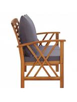 lauko baldai 4 - Lauko baldų komplektas VLX Garden Lounge Set 3057992, pilkas/rudas, 4 vietų - 5 nuotrauka