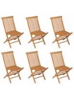 lauko baldai 7 vietos - Lauko baldų komplektas VLX 7 Piece Solid Teak Wood, rudas, 6 vietų - 7 nuotrauka