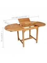 lauko baldai 7 vietos - Lauko baldų komplektas VLX 7 Piece Solid Teak Wood, rudas, 6 vietų - 10 nuotrauka