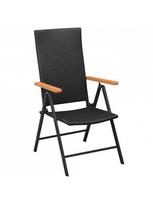 lauko baldu 2 vietu - Lauko baldų komplektas VLX 3 Piece 3060070, juodas, 1-2 vietų - 5 nuotrauka