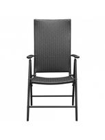 lauko baldai 4 vietu - Lauko baldų komplektas VLX 5 Piece 3060047, juodas, 1-4 vietų - 8 nuotrauka
