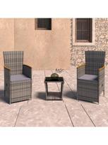 Lauko baldų komplektas VLX Garden Lounge Set 3059365, pilkas, 2 vietų