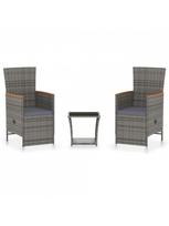 lauko baldu 2 vietu - Lauko baldų komplektas VLX Garden Lounge Set 3059365, pilkas, 2 vietų - 2 nuotrauka