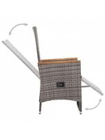 lauko baldu 2 vietu - Lauko baldų komplektas VLX Garden Lounge Set 3059365, pilkas, 2 vietų - 8 nuotrauka