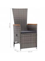 lauko baldu 2 vietu - Lauko baldų komplektas VLX Garden Lounge Set 3059365, pilkas, 2 vietų - 10 nuotrauka