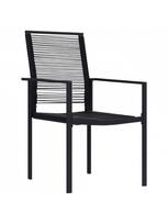 lauko baldu 2 vietu - Lauko baldų komplektas VLX PVC Rattan 3060261, juodas, 2 vietų - 3 nuotrauka