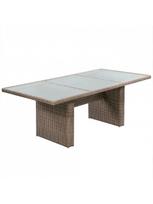 lauko baldu komplektas 10 vietu - Lauko baldų komplektas VLX 11 Piece Set With Cushions, kreminės spalvos/rudas, 10 vietų - 3 nuotrauka