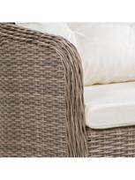 lauko baldu komplektas 10 vietu - Lauko baldų komplektas VLX 11 Piece Set With Cushions, kreminės spalvos/rudas, 10 vietų - 5 nuotrauka