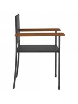lauko baldai 7 vietos - Lauko baldų komplektas VLX Poly Rattan 3059367, juodas, 6 vietų - 4 nuotrauka