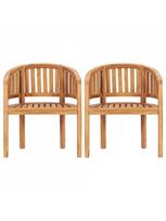 medzio masyvo baldus - Lauko baldų komplektas VLX 5 Piece Banana-Shaped Set 3059965 3059965, medžio, 1-6 vietų - 6 nuotrauka