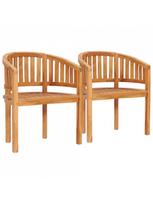 medzio masyvo baldus - Lauko baldų komplektas VLX 4 Piece Banana-Shaped Set 3059962 3059962, medžio, 1-4 vietų - 5 nuotrauka