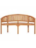 medzio masyvo baldus - Lauko baldų komplektas VLX 4 Piece Banana-Shaped Set 3059962 3059962, medžio, 1-4 vietų - 9 nuotrauka