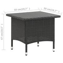 Lauko stalas VLX 46250, juodas