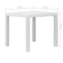 Lauko stalas VLX 45601, baltas