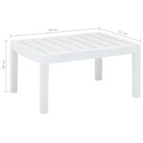Lauko stalas VLX 48814, baltas